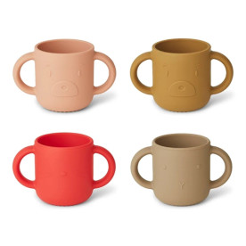 Набор силиконовых чашек Gene Silicone Cups - Apple Red/Tuscany Rose Mix Набор силиконовых чашек Gene Silicone Cups - Apple Red/Tuscany Rose Mix
